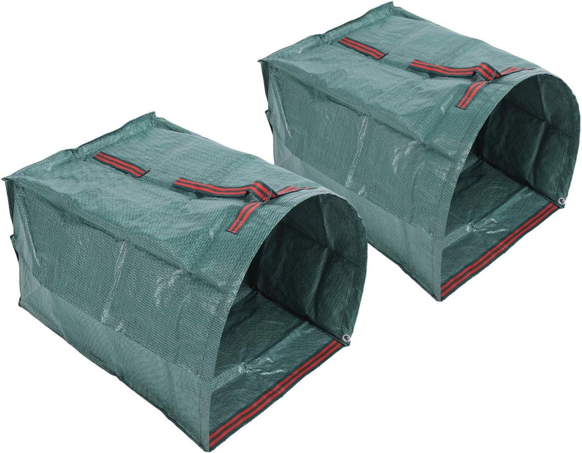 Tuinafvalzakken - Herbruikbare zakken - Tuinonderhoud - Regenbestendige coating - 200 Liter - Groen