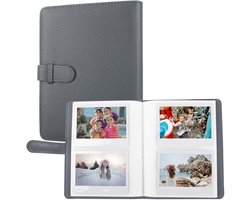 Pocket Photo Album voor Instax Wide EVO/Link WIDE/Wide 400 Camera Film, Litchi Textuur PU Leer, 80 Foto's, 4.25 x 3.4 Inch, Perfect voor Herinneringen en Souvenirs