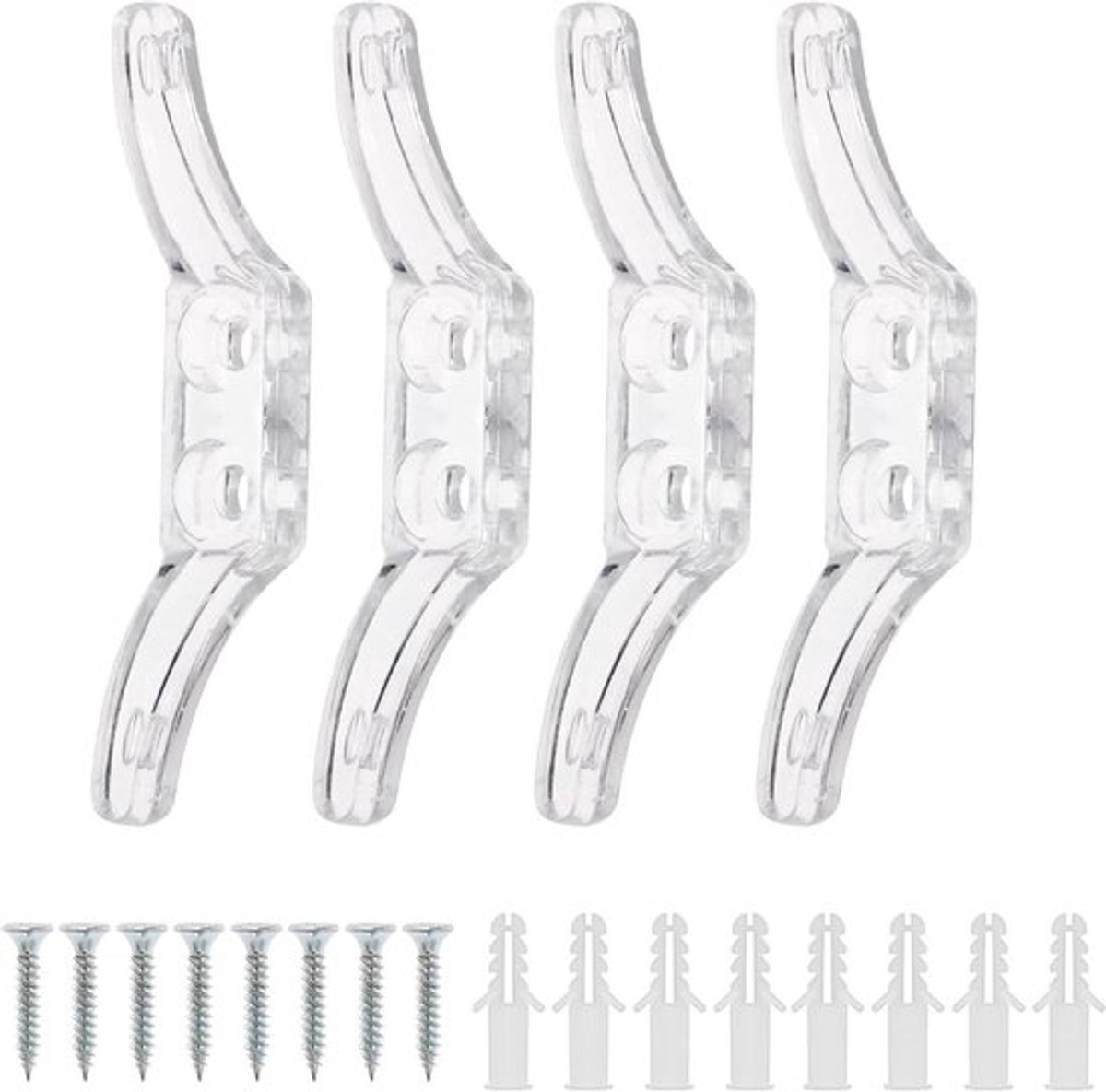 Allecto Plus - 10 stuks Transparante Plastic Jaloezieën Touw Winder Set voor