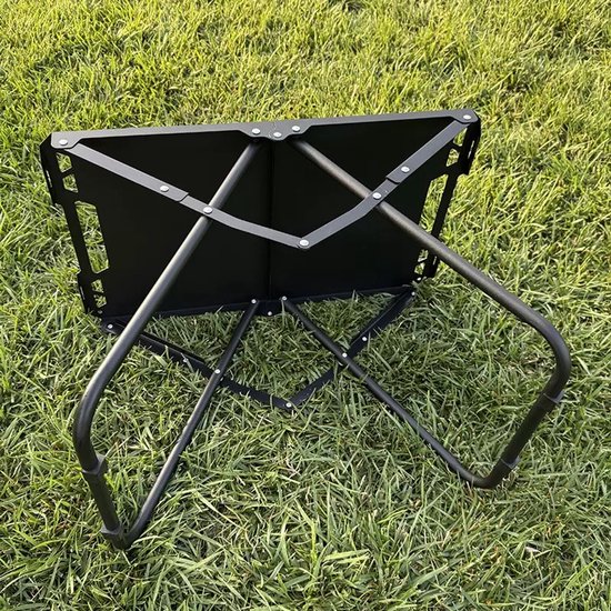 Campingtafel - Inklapbaar - Kampeertafel - Picknicktafel - Vouwtafel - Klaptafel - Voor outdoor - 57x36x39 cm - Zwart — afbeelding 5