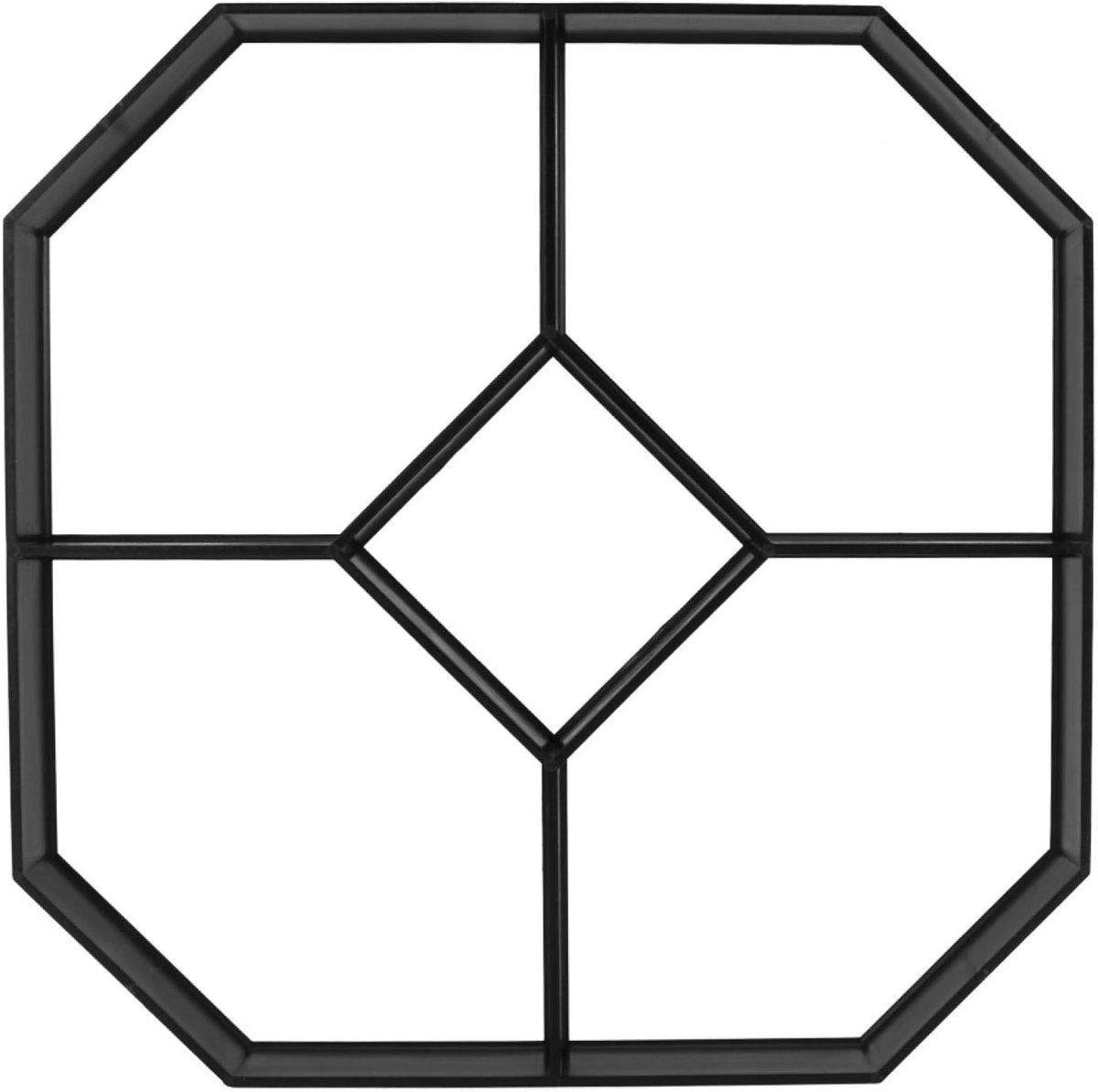 Betonmal Vorm - Tuinpad Tegels - Pad Aanleggen - Zeshoekig Design - 40.5 cm - Zwart