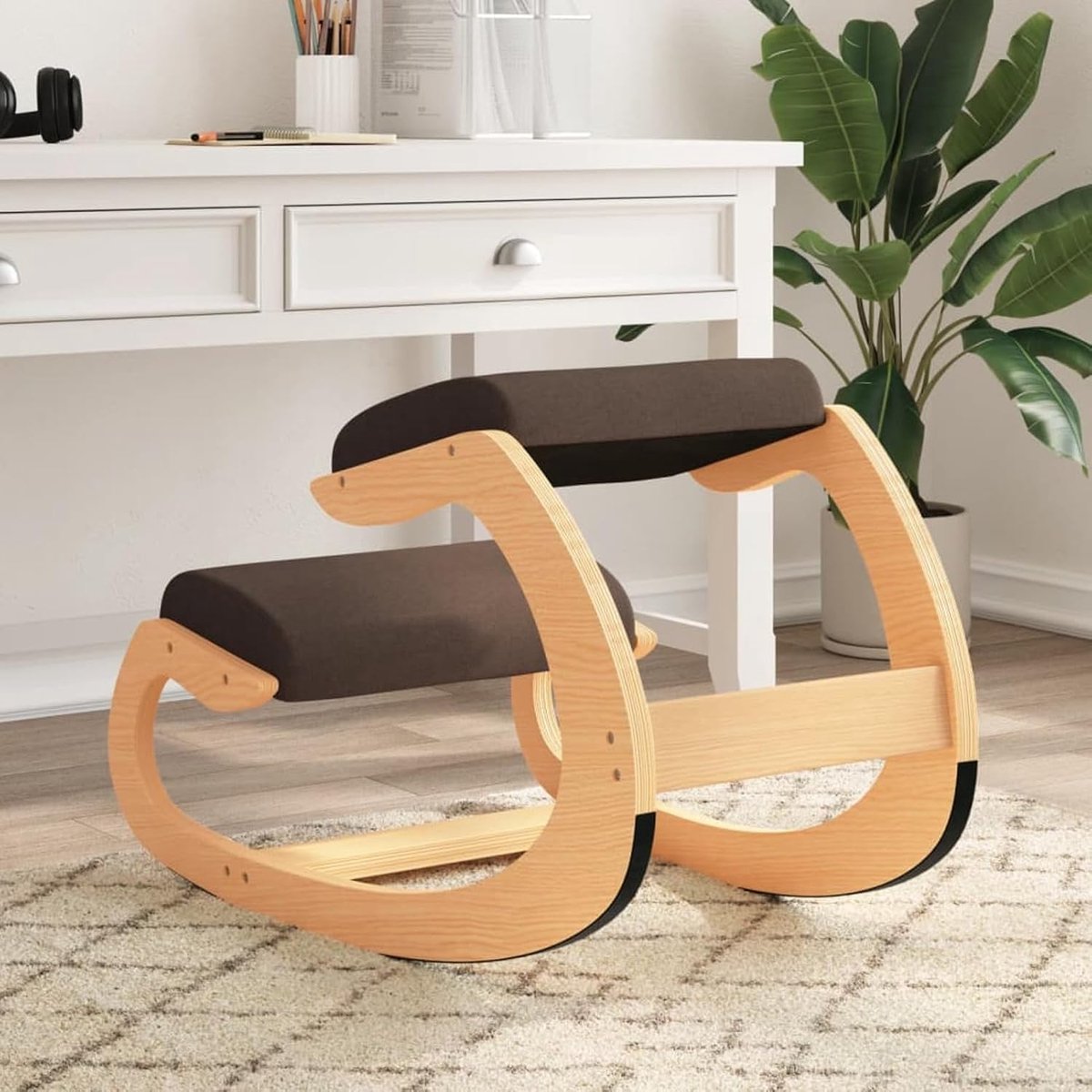 Kniestoel - Houdstoel - Houding Verbeteren - Ergonomisch Ontwerp - 55 x 84 cm - Bruin