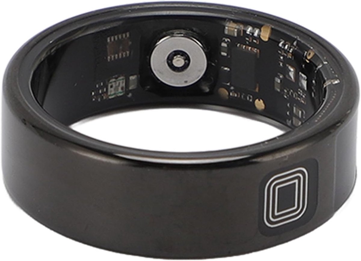 Intelligente Ring - Slaapmonitor Tracker - Fitness Meten - Waterdicht IP68 - 3-5 Dagen Batterij - Antraciet