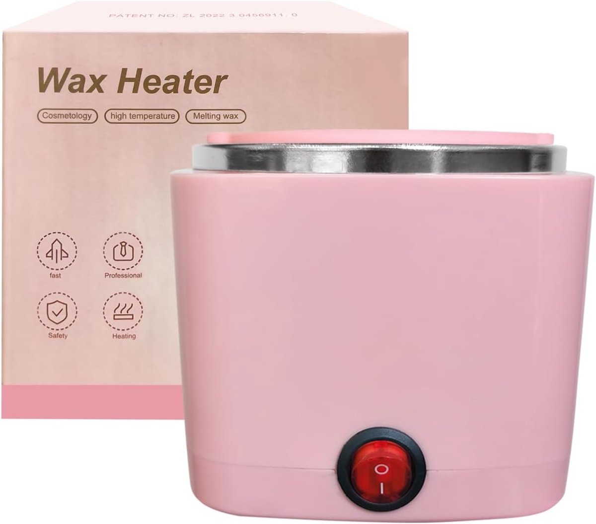Mini Waxverwarmer - Ontharingsapparaat Hars - Zelf Ontharen - Snel Opwarmen - 200 ml Kom - Roze