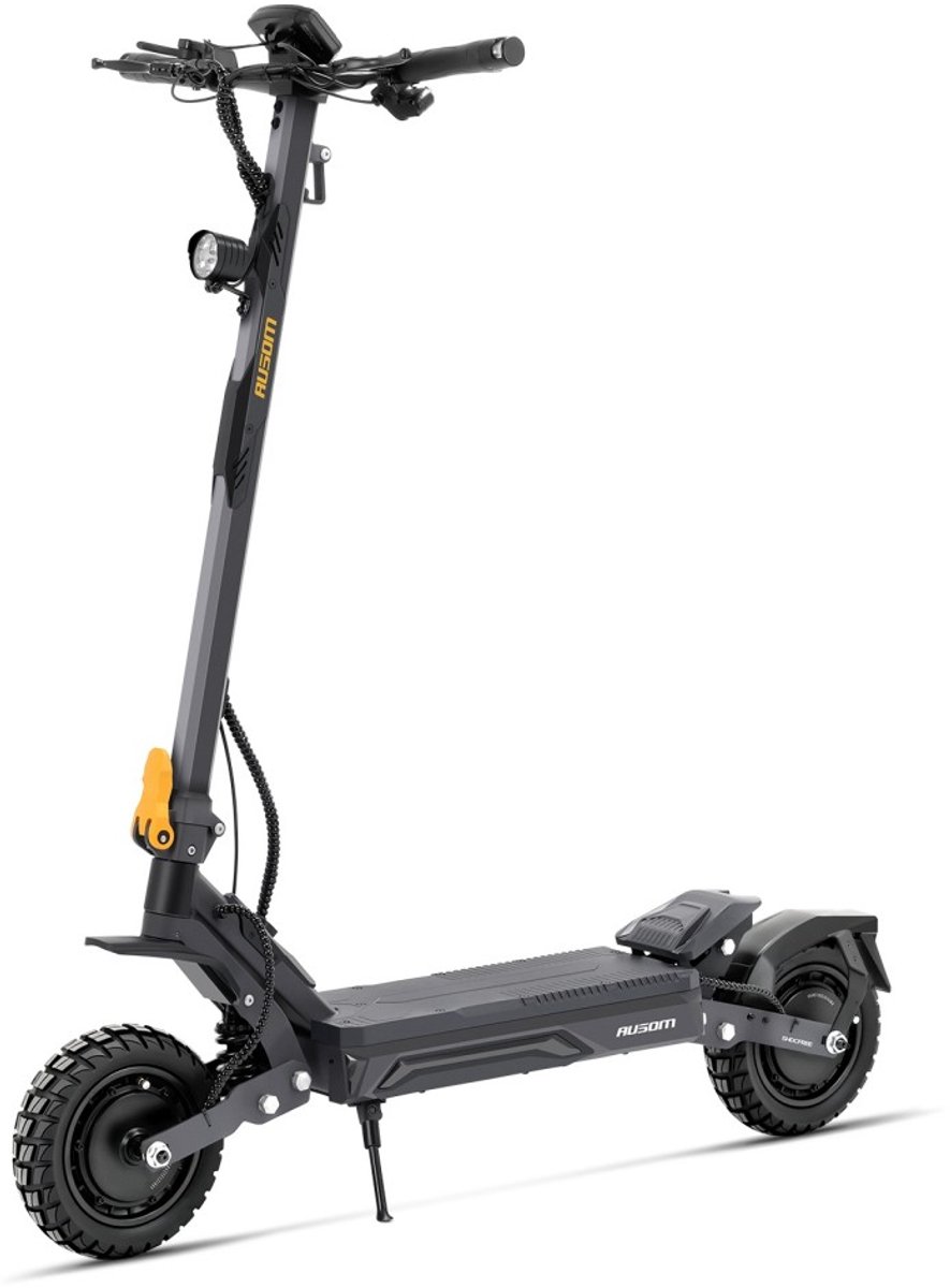 Ausom Gosoul 2 Pro Dual Motor elektrische step, 1400W×2 motor, 48V 18Ah-accu, 10 inch-banden,actieradius 90 km, voor- en achterschijfrem, dubbele voorvorkvering, NFC-ontgrendeling