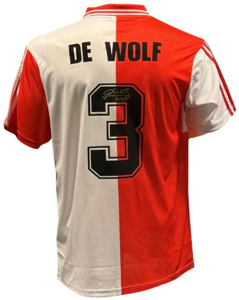 John de Wolf gesigneerd Feyenoord 94/95 thuis shirt