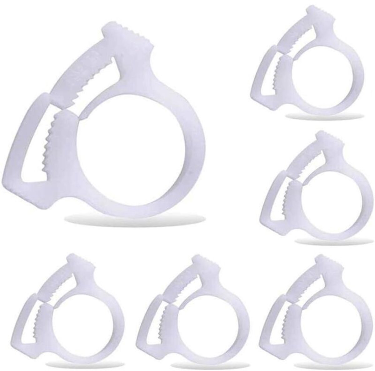 Set van 6 B15 slangklemmen geschikt voor zwembadreinigers, geschikt voor Polaris 180, 280, 360, 380 en 480 zwembadreinigers.