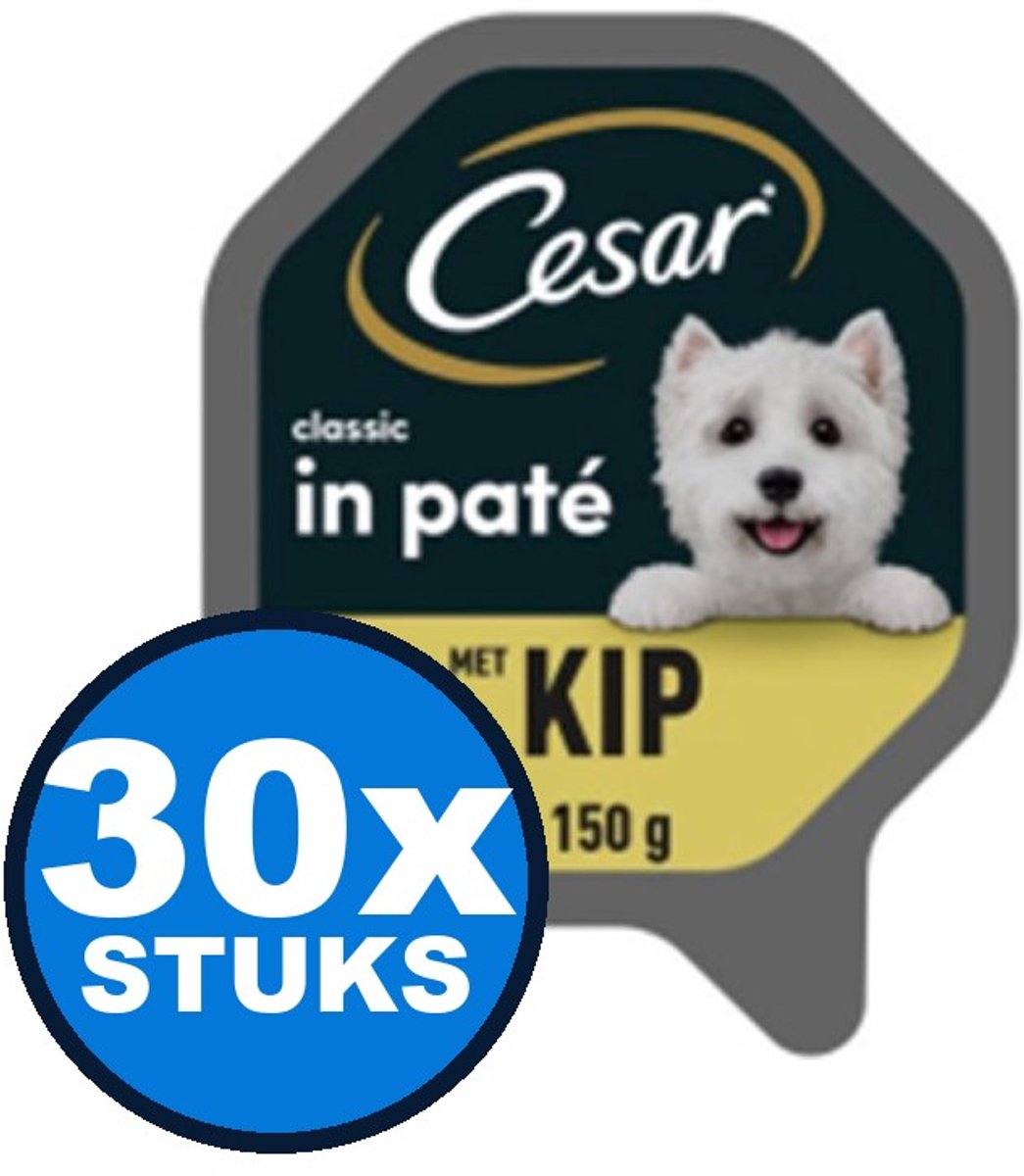 Cesar Cesar Classic - Pate met Kip - Hondenvoer - 150g