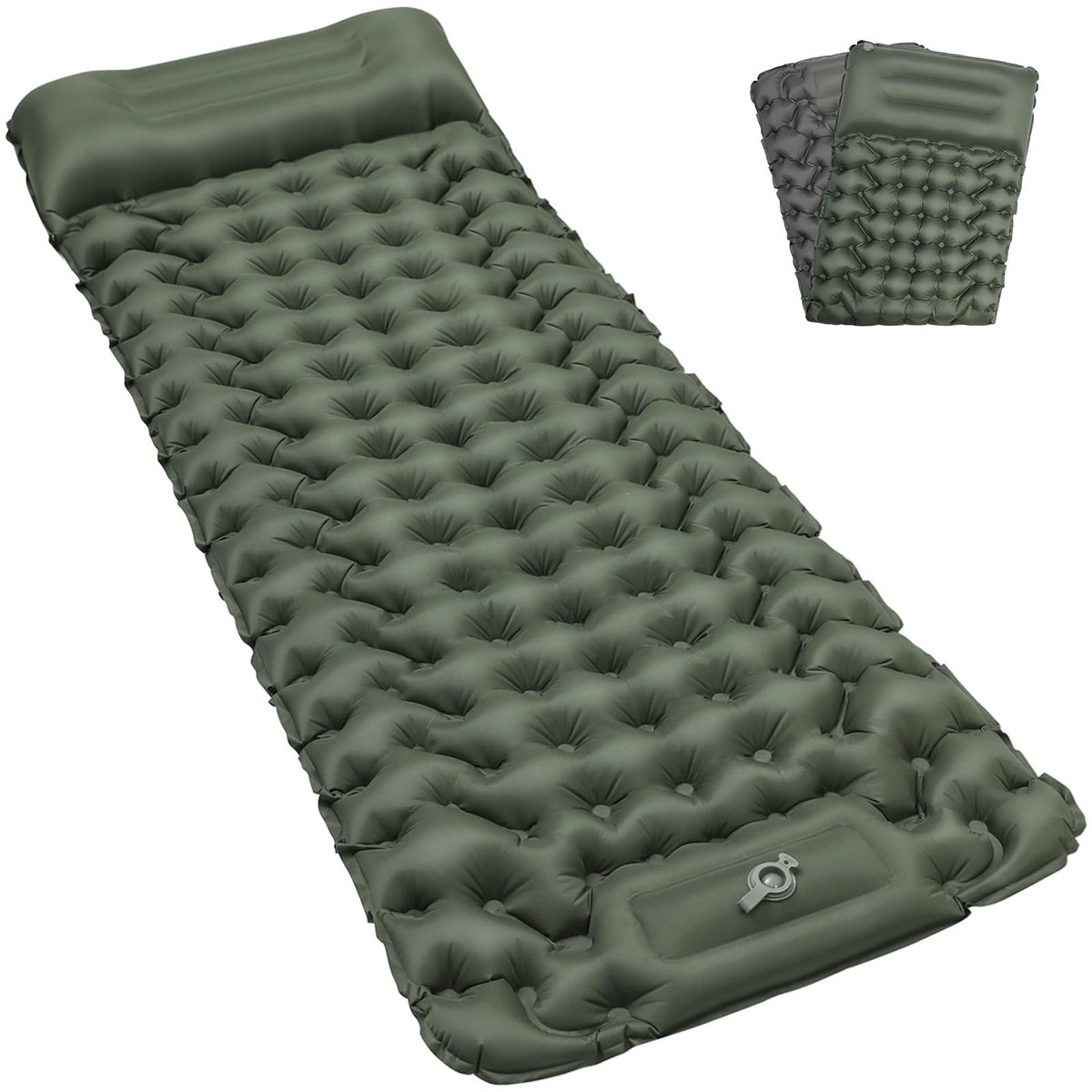 Dailygoods - Camping Isomat - Ultralicht Luchtbed met Pomp en Kussen