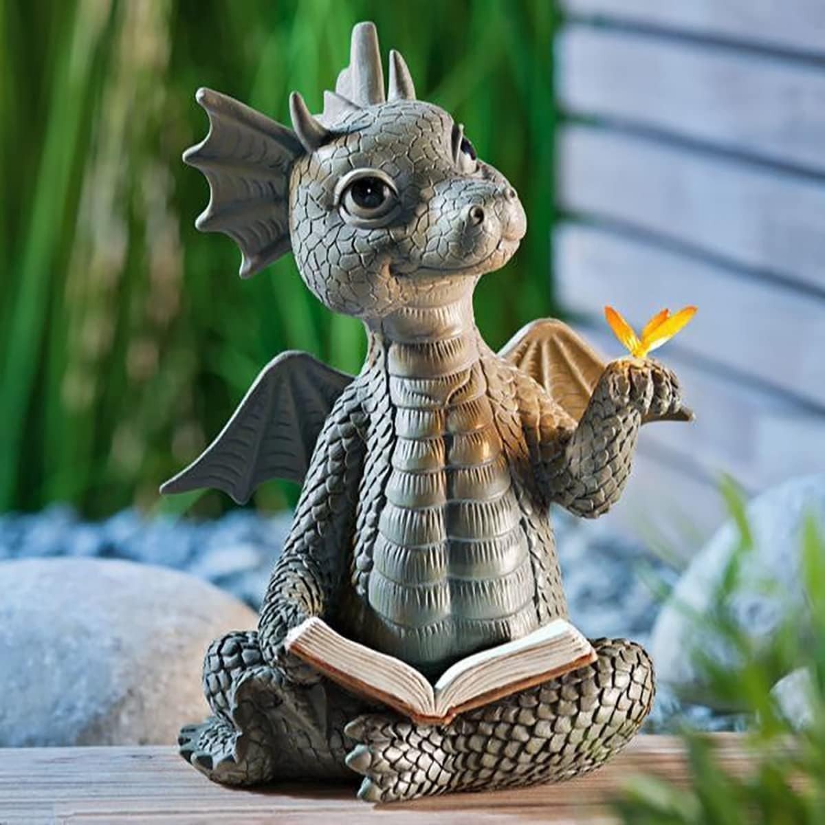 Dailygoods - Tuindraak Figuren Deko - Mooie Hof Draakssculptuur van Kunsthars