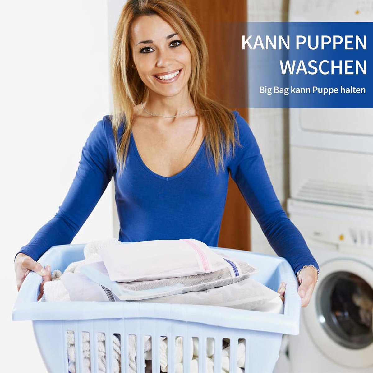 Wasnetten voor Wasmachine - Wit Net - Beschermt Kleding Tegen Klitten - Duurzaam en Scheurvast - Voor Diverse Kledingstukken