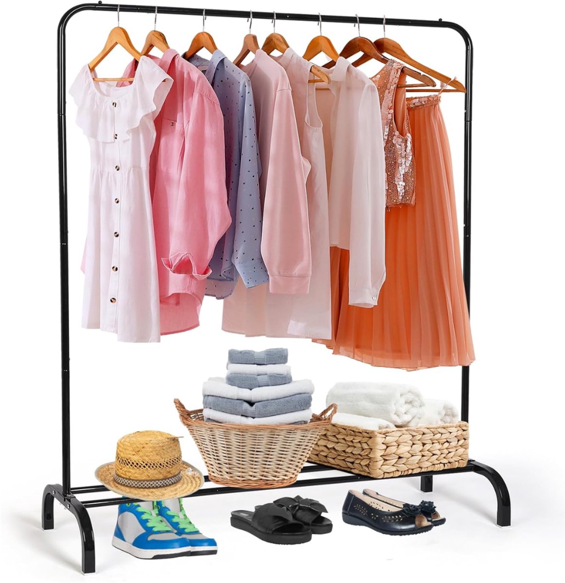 Kledingrek Metaal - Kledinghangers - Dressboy -Zwart