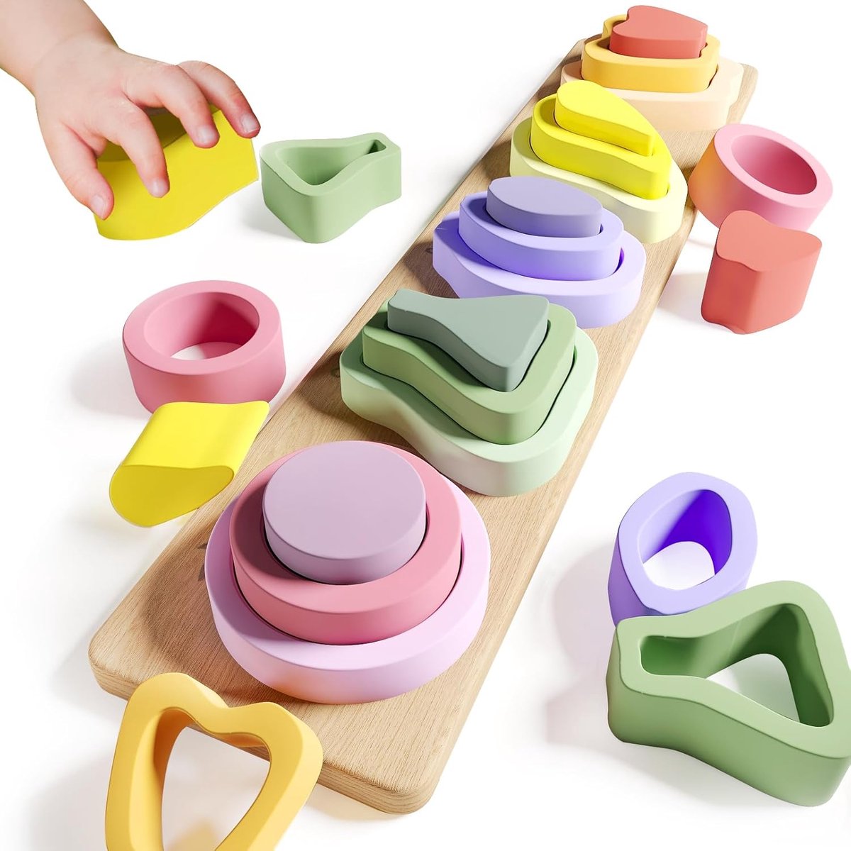 Tolvia Houten Fruit Stapelpuzzel