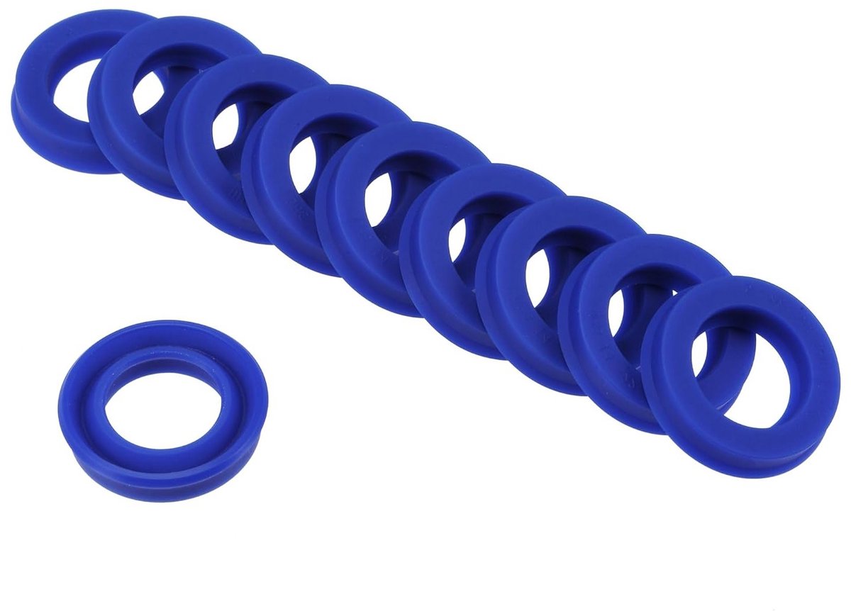 UHS Radiale Asafdichtingen, Industriële PU Olieafdichtingen voor Hydraulische Cilinders (Blauw, 14mm ID x 22mm OD, 5mm Breed) - Duurzaam, Weerbestendig en Geschikt voor Diverse Toepassingen