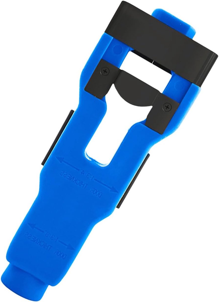 Deurklankmal - Insteekgereedschap - Deurinstallatie - Dubbele dikte compatibel - ca. 165 mm - Blauw