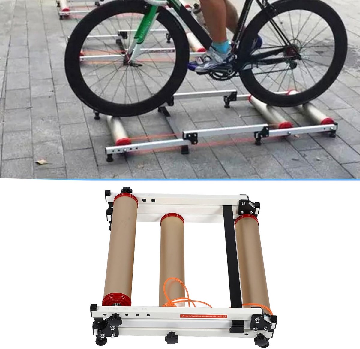 Fietsrollen - Fietstrainer - Binnen trainen - Stille rit - 53x51cm - Zwart