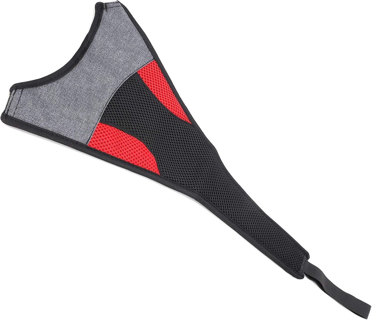 Fietstrainer Zweetbeschermer - Fiets Accessoire - Fiets Onderhoud - Zweet Absorberend - 55 cm Lengte - Zwart Rood