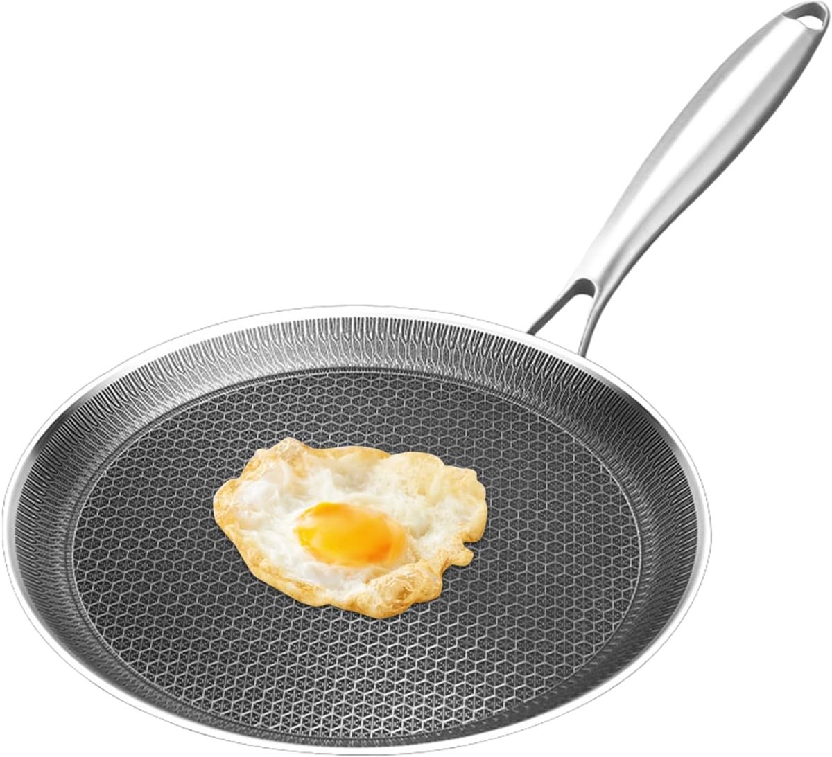 Pannenkoekenpan - Ontbijtpan Koekenpan - Ontbijt Bereiden - Honingraat Antiaanbaklaag - 24 26 28 cm - Meerkleurig