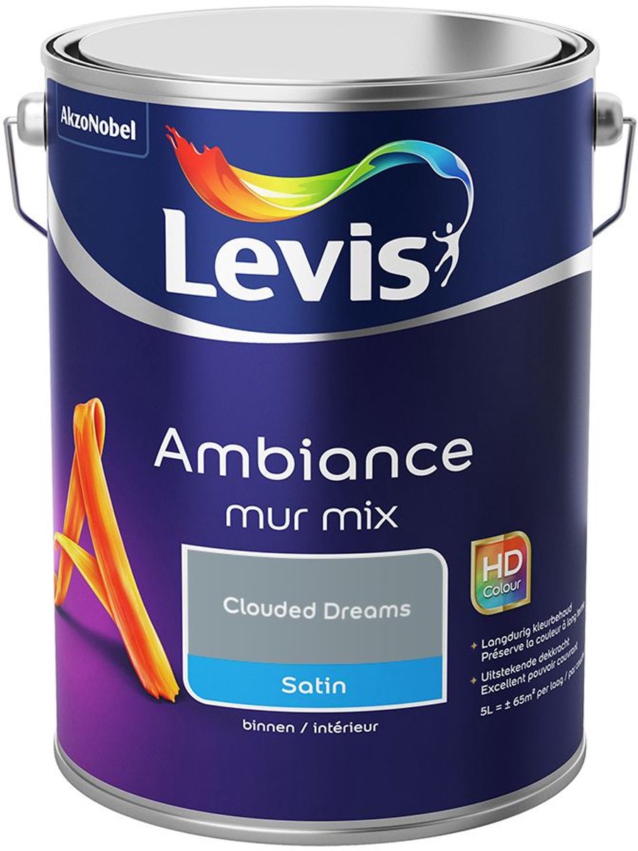 Levis - Ambiance Mur Satin Mix - Clouded Dreams - Mengverf - 5 L