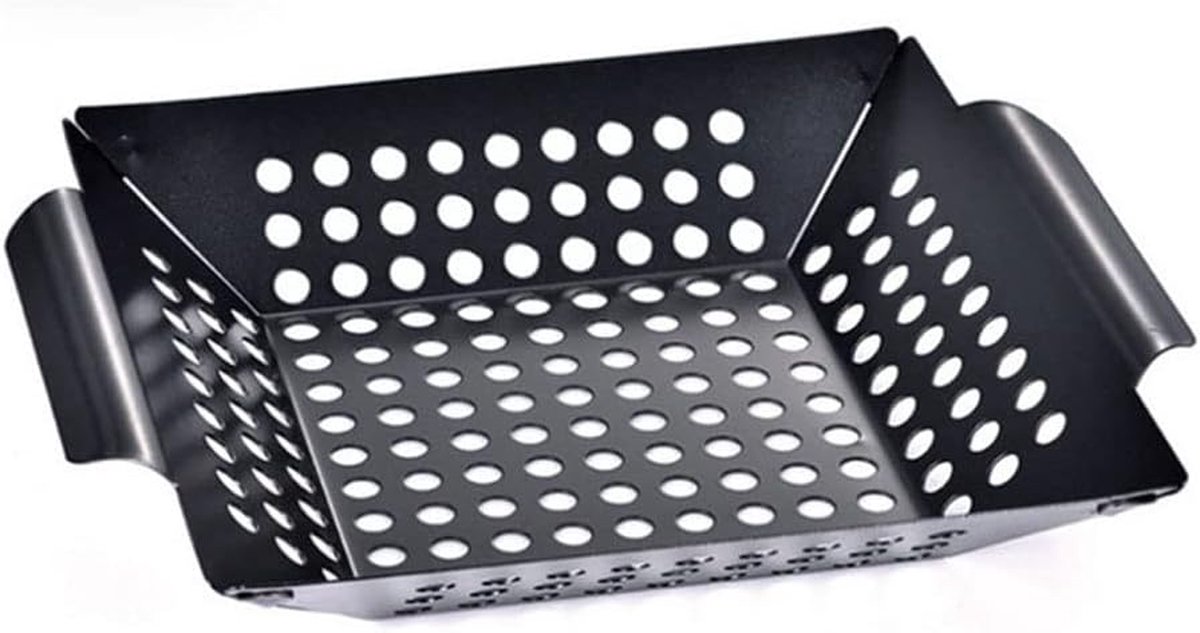 Grillplaat RVS Barbecuepan Bakplaat Buiten Koken Hittebestendig Staal 2000 Gram Zilver