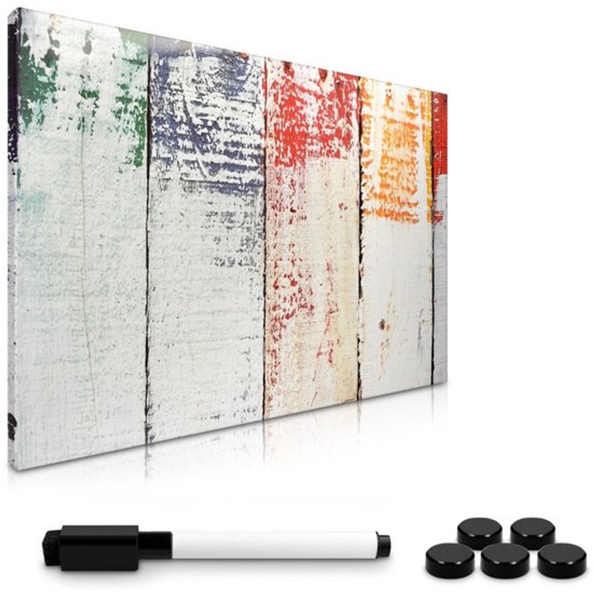 Magnetisch memobord 60 x 40 cm uitwisbaar wit