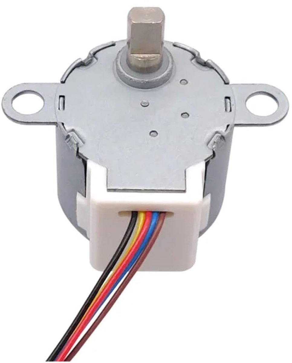 Stappenmotor - DC motor - Beweging creëren - Laag toerental - 24 mm - Grijs