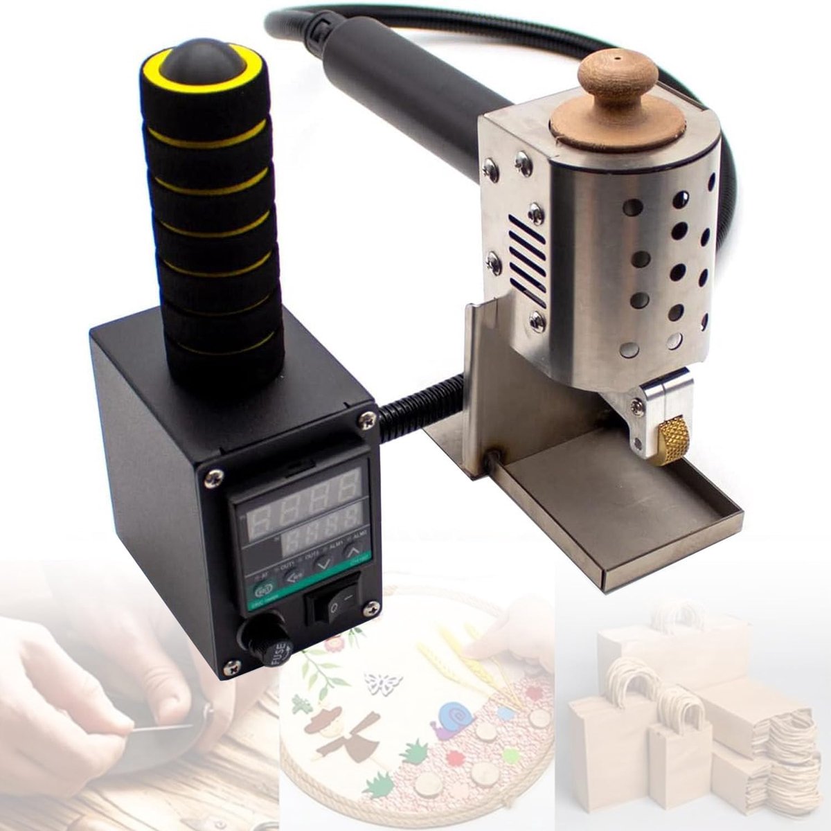 Hot Melt Lijm Dispenser - Lijmpistool Roller - Materialen Verlijmen - Digitaal Display Temperatuurregeling - 50 ml - Niet gespecificeerd