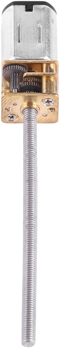 DC Reductiemotor - Motor met Tandwielkast - Robotica en RC Auto's - Volledig Metalen Tandwielen - 6V 150 RPM - Zilver