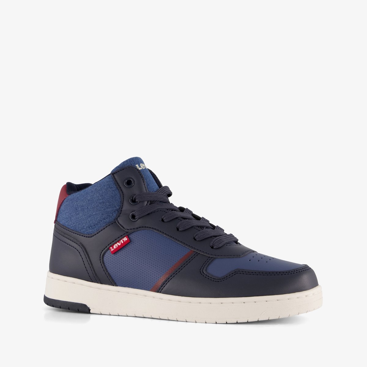 Levi's Kick Mid hoge jongens sneakers blauw - Maat 37