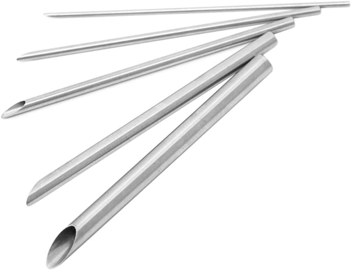 Gatensnijders Set - Keramiek Gereedschap - Precisie Handwerk - Roestvrij Staal - 5 Stuks - Zilver