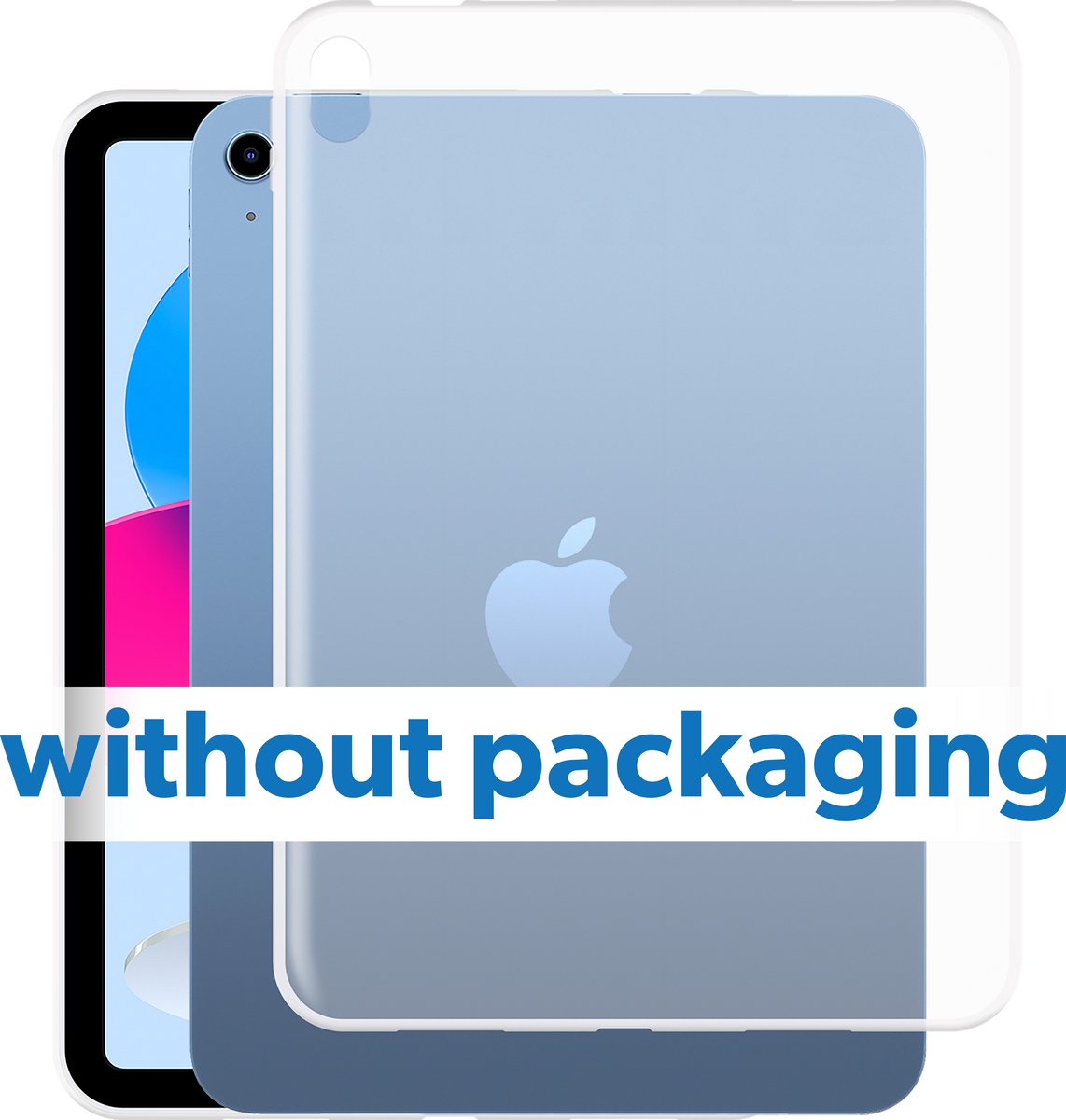 Just in Case tablet Hoes geschikt voor iPad 11 (2025) 11 inch / 10e generatie (2022) 10.9 inch - Siliconen Flexibele Case - Transparant
