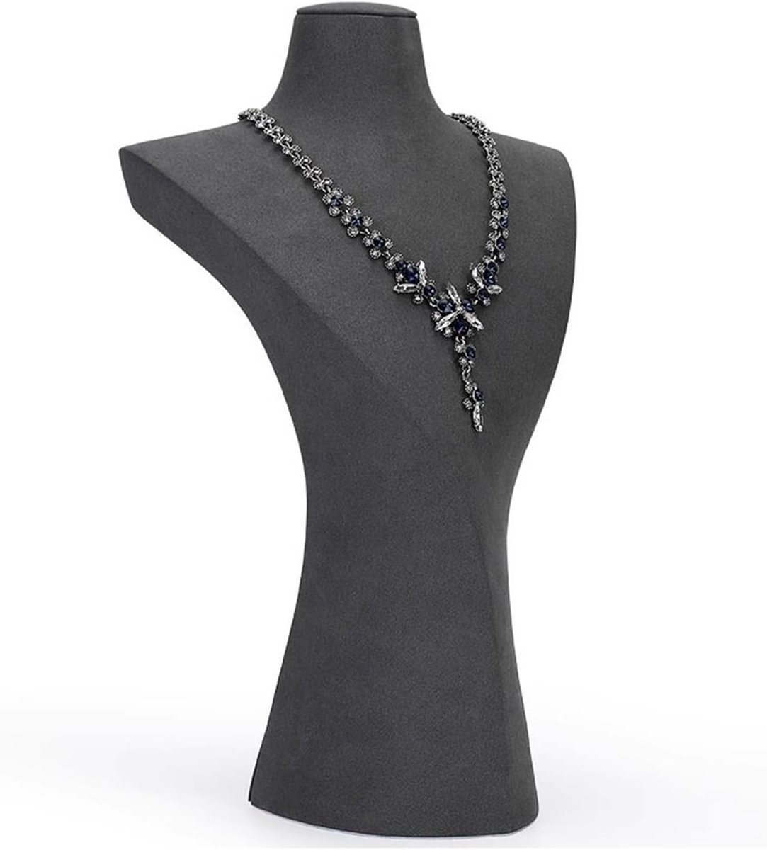 Sieraden Buste - Ketting Display - Sieraden Tonen - Elegante Presentatie - Maat L - Grijs