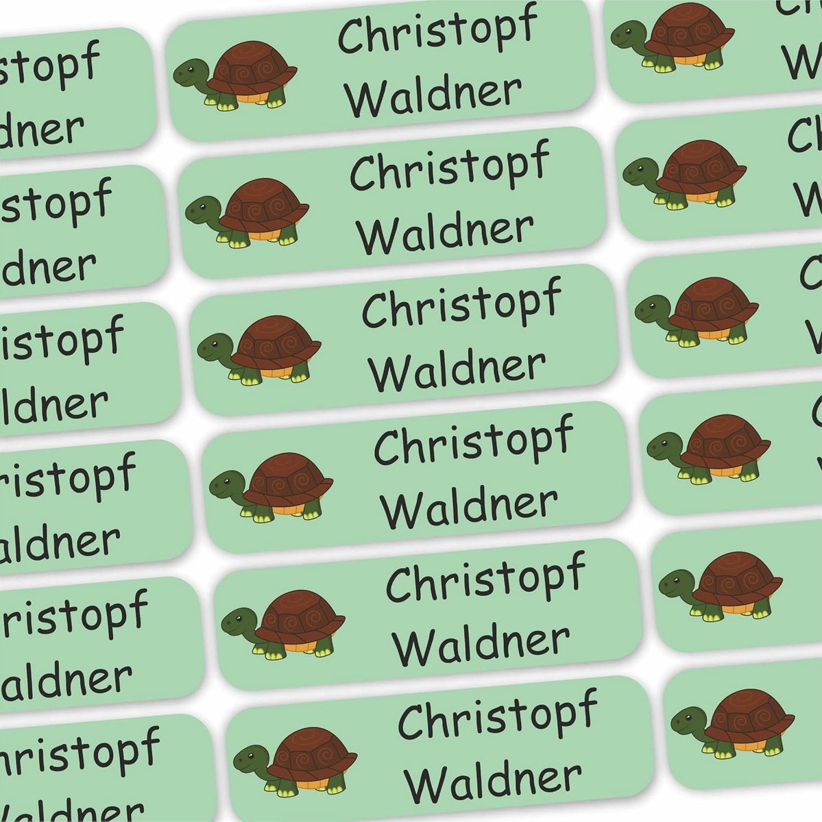 Strijklabels Naamstickers - Kledinglabels Textiel - Kleding Markeren - Contourgesneden - 80 Stuks - Schaal