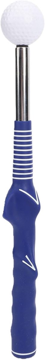 Schommeltrainingshulp - Golf Trainer - Golf Zwaai Verbeteren - Intrekbaar Klikmechanisme - 40 x 5 x 4.5 cm - Blauw