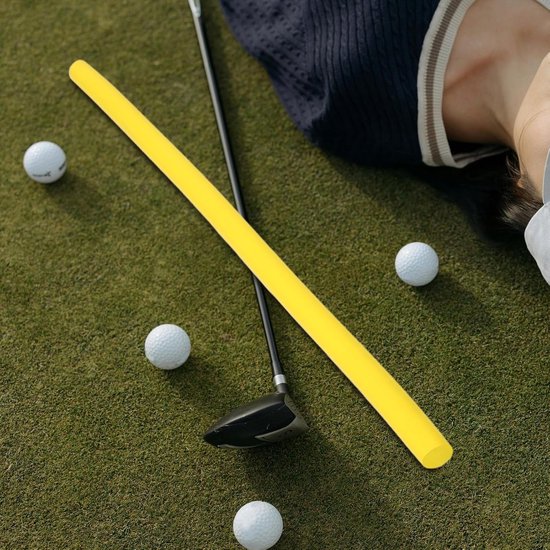 Golf Swing Trainer - Golf Oefenstok Richtstok - Swing Techniek Verbeteren - Schuim Richting Hulpmiddel - 79 cm - Geel van GOLF — afbeelding 4