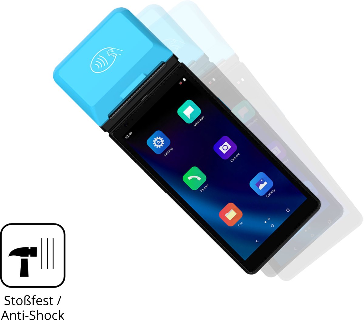 dipos – 2x Pantserfolie geschikt voor Ciontek CS50 | 9H Screenprotector