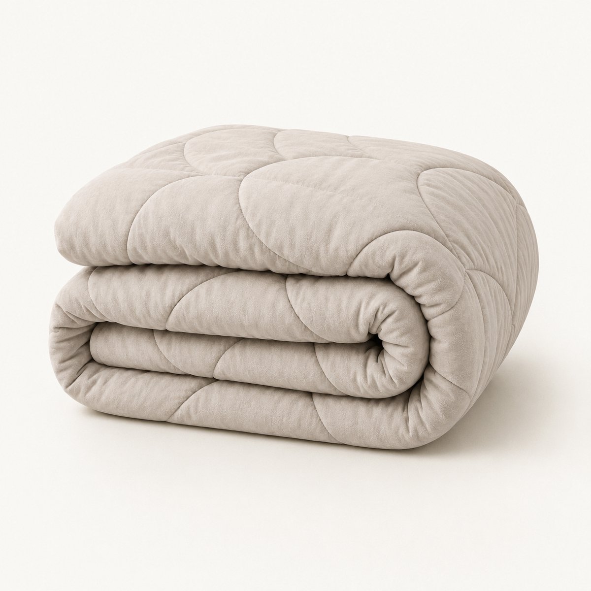 YNOT Dreambed - Velvet Greige - 240x200 - Lits Jumeaux - Dekbed Zonder Overtrek - Wasbaar Hoesloos Dekbed - 30 dagen proefslapen - Dekbed met vaste overtrek