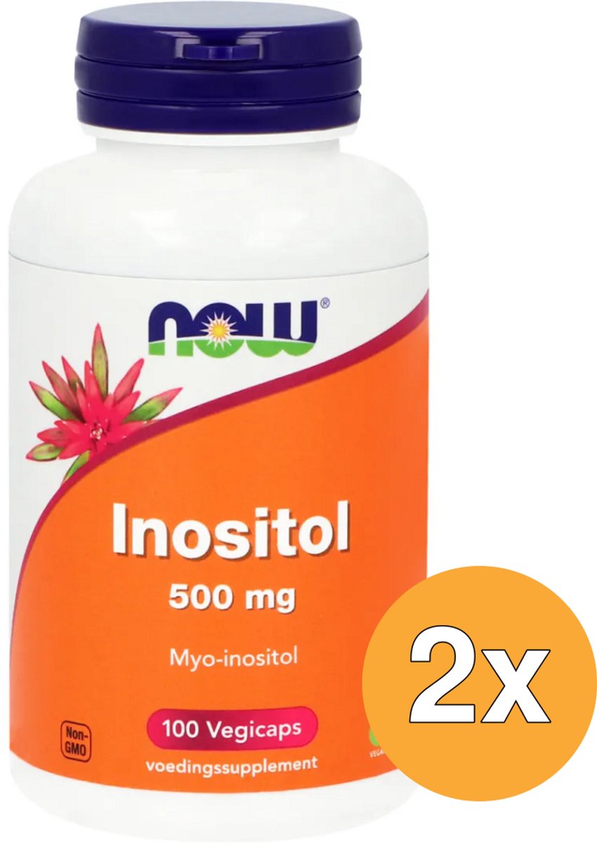 2x Now Inositol 500 mg (100 vega capsules)