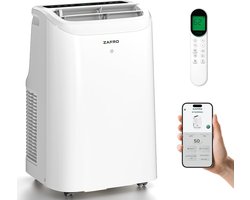 Mobiele Airco 10000 BTU – Smart Airconditioner – App Bediening – 47 dB – 24-uurs Timer – Wit