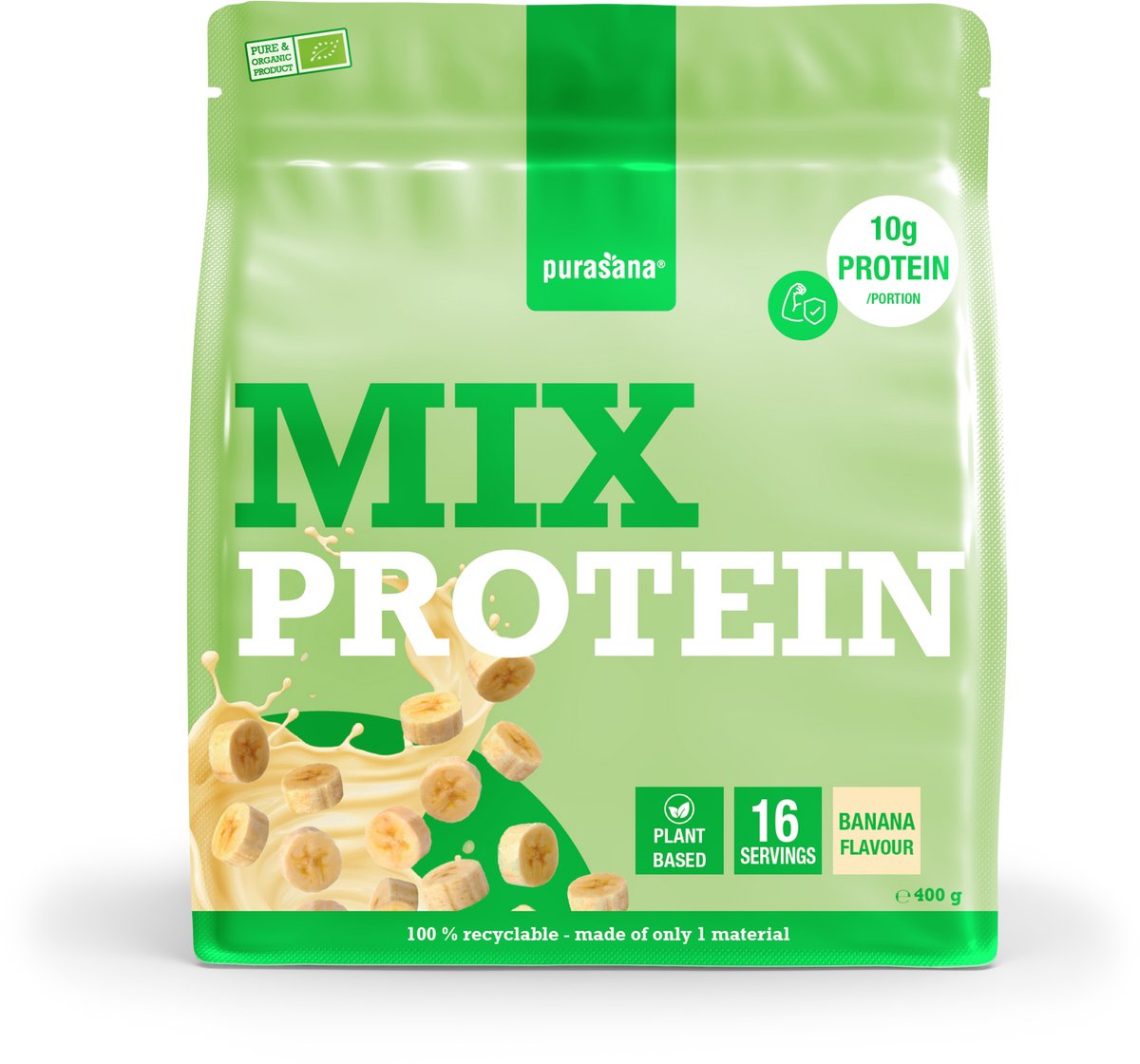 Purasana Mix Protein Powder Banana 400GR