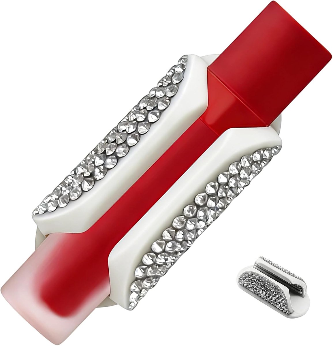 Lippenbalsem Houder - Cacaohouder Etui - Auto Organisatie - Hittebestendig Siliconen - 10 x 8 x 2 cm - Wit