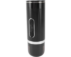 Draagbaar Koffiezetapparaat - Reiskoffiezetter Koffiemaker - Onderweg Koffie Zetten - Zelfverwarmend 15 Bar - 80 ml Capaciteit - Zwart