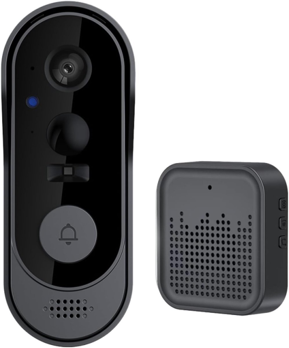 Video Deurbel Camera - Slimme Deurbel - Veiligheid Thuis - Bewegingsdetectie AI - 7 x 5 x 16 cm - Zwart