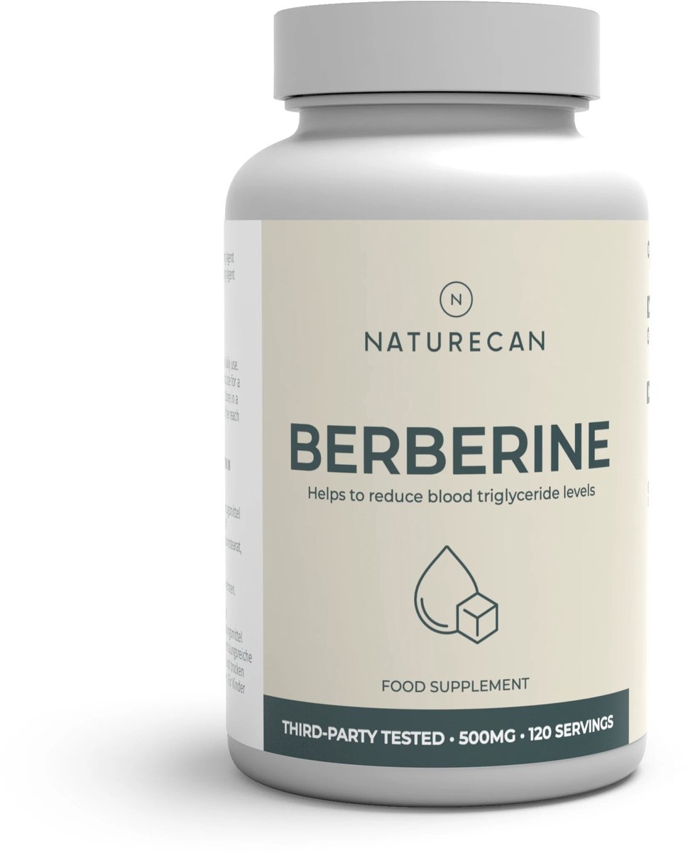 Naturecan - Berberine Capsules - 500 mg per Capsule - Berberine HCL - 60 Capsules - Veganistisch - Met Analysecertificaat (CoA)