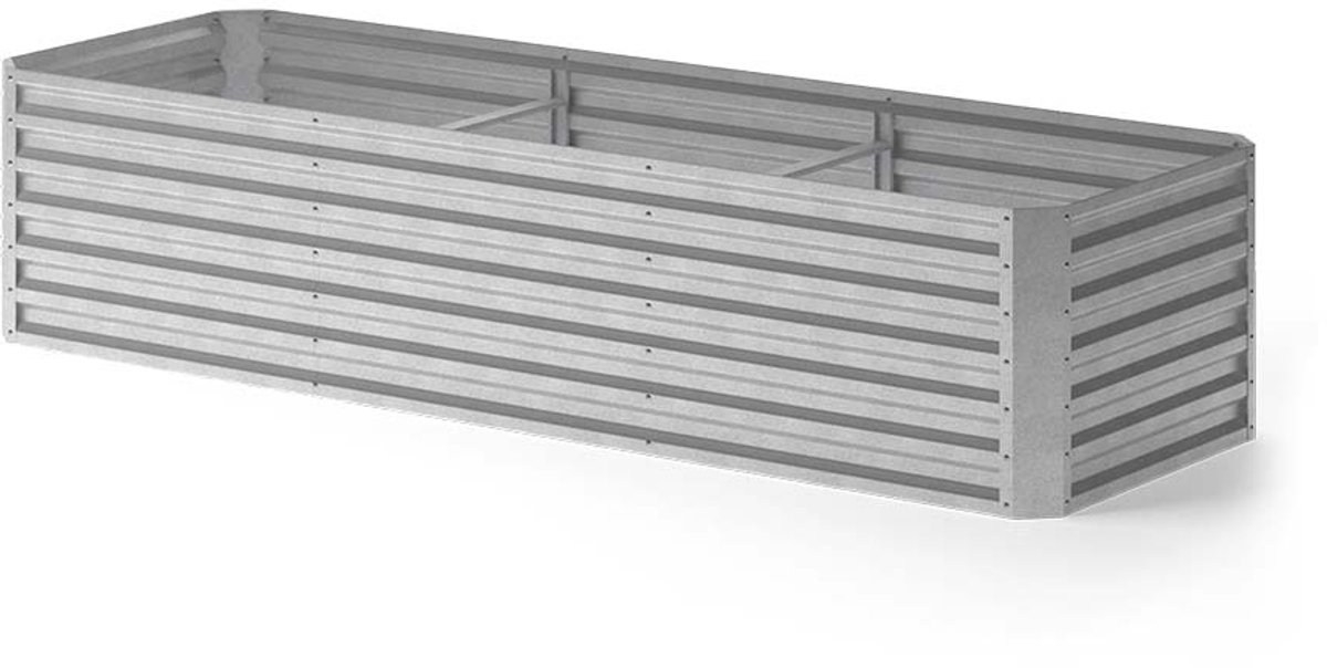 Vicco Composteerbak Garten, Zilver, 270 x 90 cm