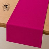 Tavas Tafelloper - 40 x 140 cm - Fuchsia - Tafeldecoratie - Tafelkleed - Tafellaken - Katoen