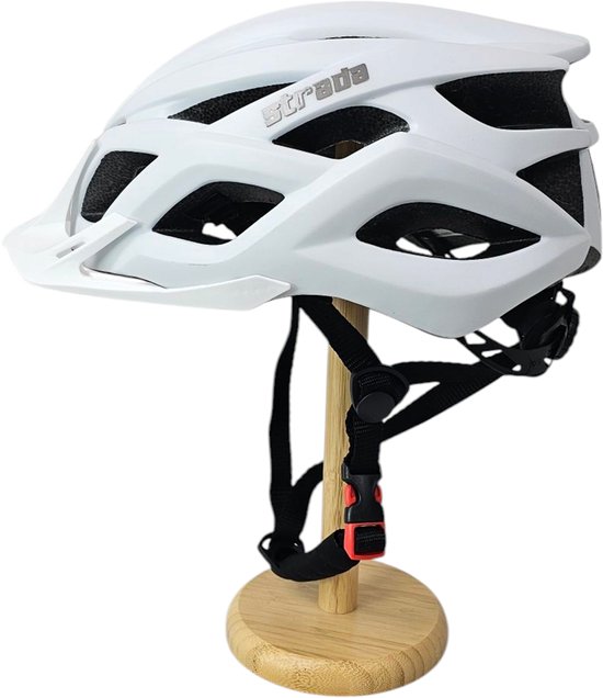 Strada Lichtgewicht Fietshelm met Led-Verlichting & Vizier — afbeelding 2