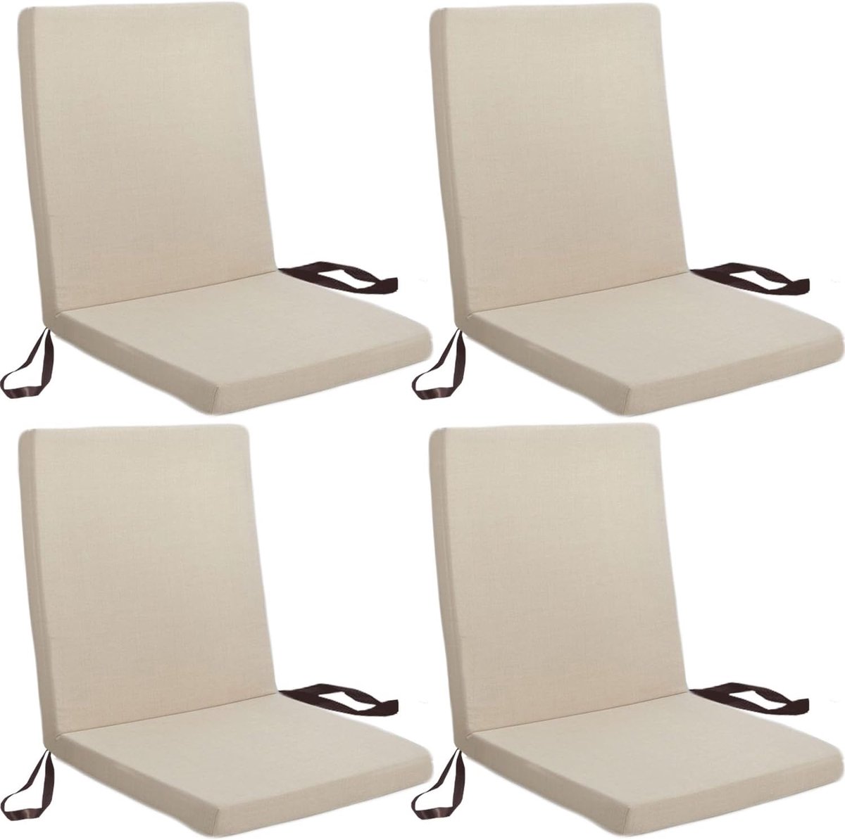Tuinkussens Set - Buiten Zitkussens - Comfortabel Zitten - Verwijderbare Hoezen - 90 x 45 cm - Blauw