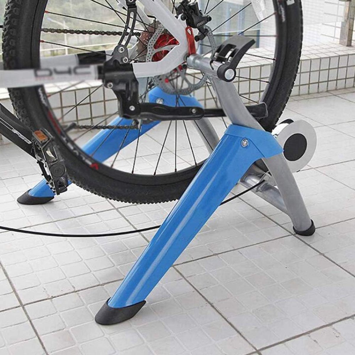 Fiets Trainer - Indoor Standaard - Binnen Trainen - 6 Weerstandsniveaus - 26-28 Inch - Rood