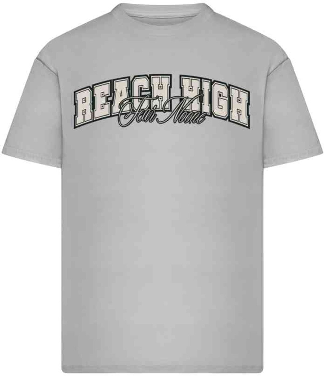 Mister Tee Reach High Fear None Oversize Heren Tshirt S Grijs